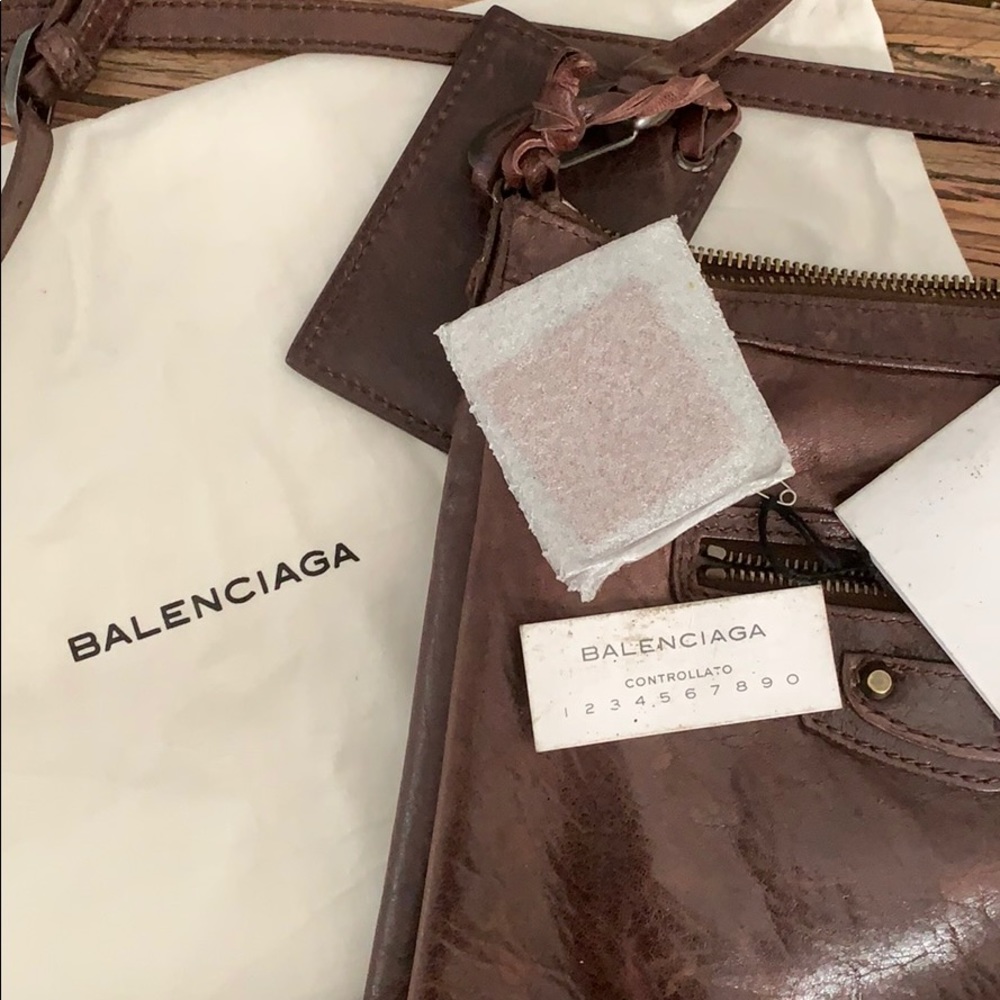 Balenciaga Sac + Miroir Pleine Fleur Aniline - Picture 5 of 5